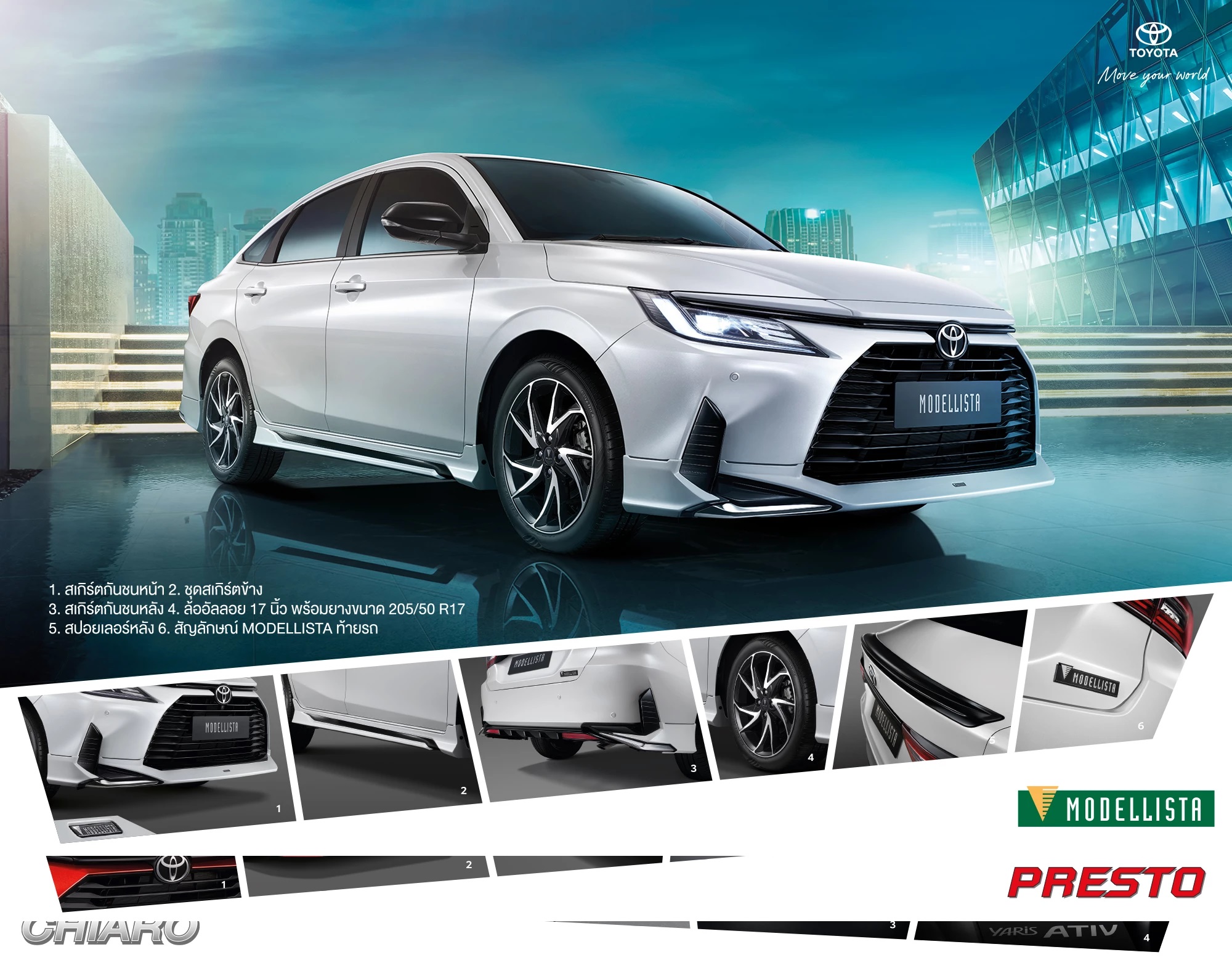 เป็นเจ้าของชุดแต่ง YARIS ATIV MODELLISTA ใหม่ ในราคาพิเศษเพียง 48,500 บาท   