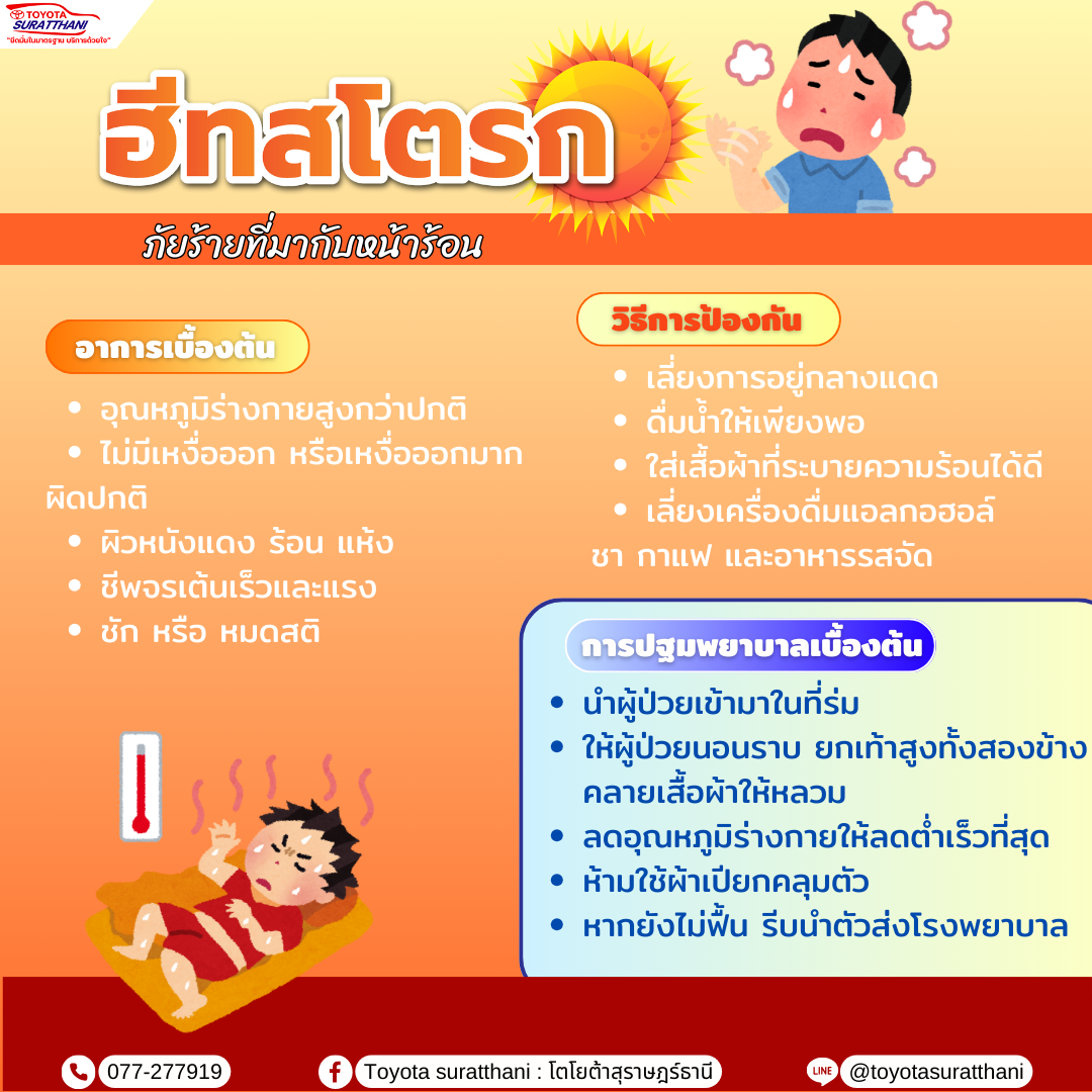 โรคฮีทสโตรก ภัยร้ายช่วงหน้าร้อน